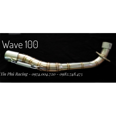 Cổ bô inox Thái cho Wave 100 (xài bô zin)